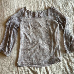 Banana Republic Snake-Print Blouse - L
